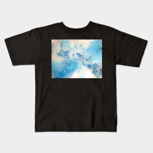 Photo Resin casting Blue/White Kids T-Shirt